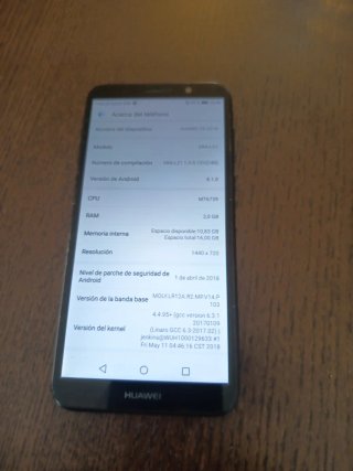 Huawei Y5 (2018) Libre Negro impecable