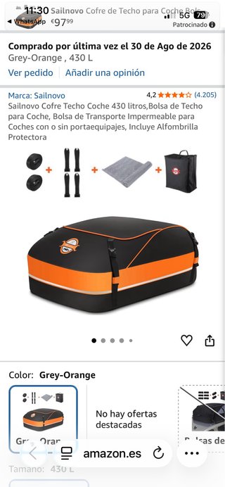 Cofre techo plegable