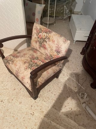 Sillón tocador antiguo madera