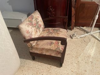 Sillón tocador antiguo madera