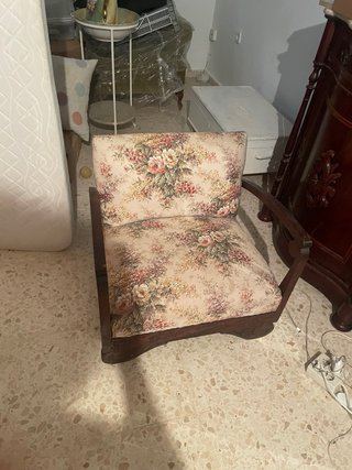 Sillón tocador antiguo madera