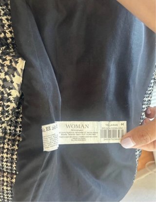 Abrigo El Corte Inglés estampado