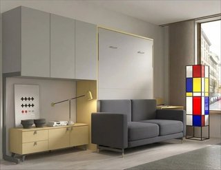 COMPOSICION DE CAMA ABATIBLE CON SOFA140.