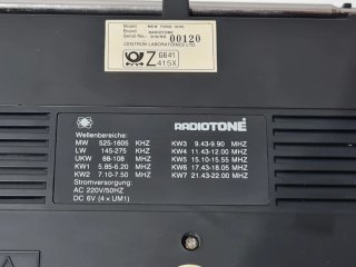 Radio Portátil Vintage Radiotone New York 1000