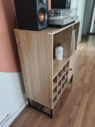 Mueble Bar Madera y Metal