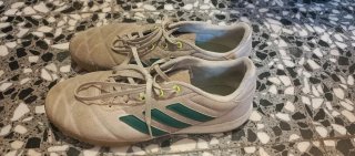 Zapatillas Adidas Fútbol Beige/Verde