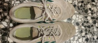 Zapatillas Adidas Fútbol Beige/Verde