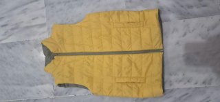 Chaqueta Beige y Marrón con Cremallera