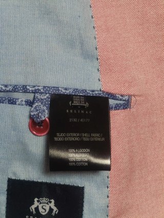 Americana jaspeada roja