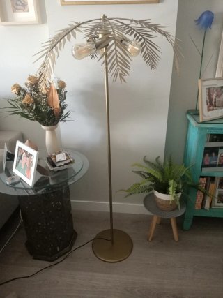 Lámpara de pie Xana 3 luces E27 Oro
