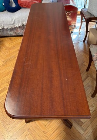 Mesa comedor extensible + 4 sillas madera