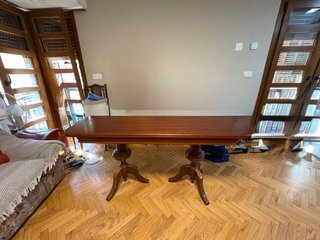 Mesa comedor extensible + 4 sillas madera