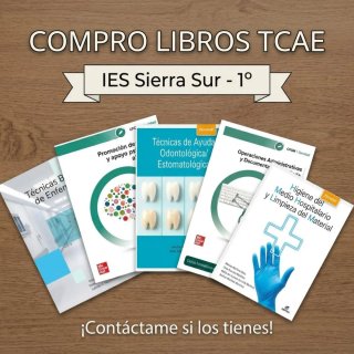 Libros TCAE IES Sierra Sur - 1º