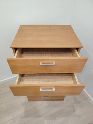 Cómoda alta 6 cajones madera