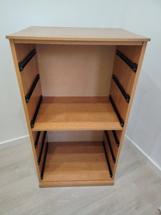 Cómoda alta 6 cajones madera