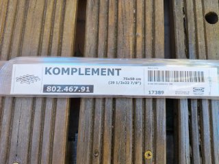 Separadores Cajones IKEA KOMPLEMENT 75x58 (2 uds)