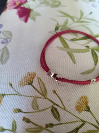 Pulsera Tous Rosa y Plata