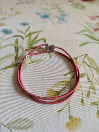 Pulsera Tous Rosa y Plata
