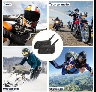 2 Intercomunicadores Moto V6 Plus Riders