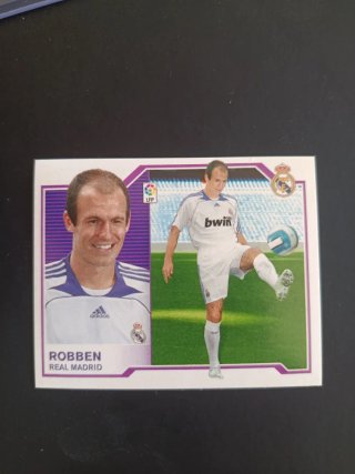 Cromo Arjen Robben Real Madrid Rookie
