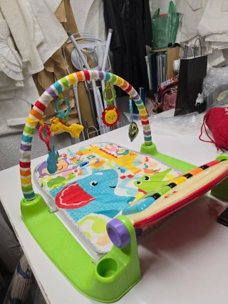 Tapete Piano Bebé Arcoíris Juguetes