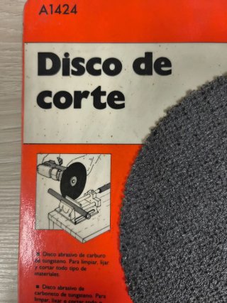 Disco de corte para taladro