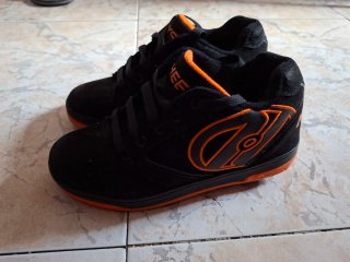Zapatillas Heelys Propel 2.0 Negras Naranja