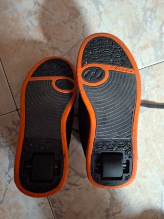 Zapatillas Heelys Propel 2.0 Negras Naranja