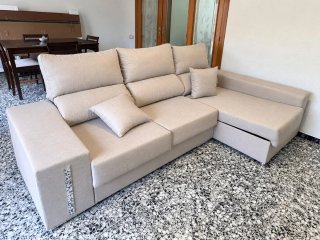 Sofá BEIGE sofá nuevo sofá cheslong sofá claro