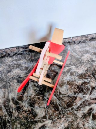 Caballo balancín de madera para niños