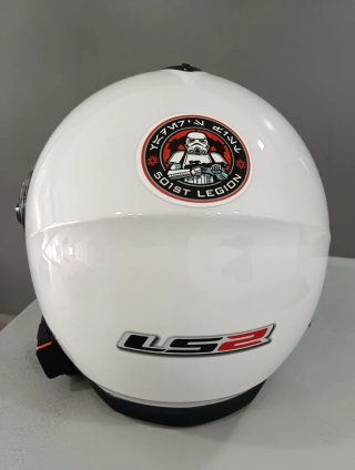 Casco Moto Modular LS2 Blanco Talla XS