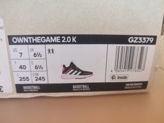Zapatillas Adidas Ownthegame 2.0K Talla 40