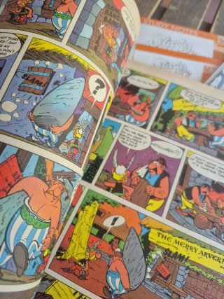Comics Asterix en ingles + Study Notes+glossary