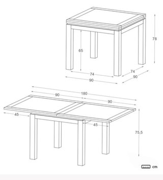 Mesa extensible Banak madera