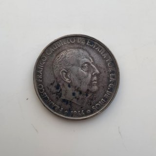 Moneda 100 Pesetas Franco 1966 Plata Estrella 66