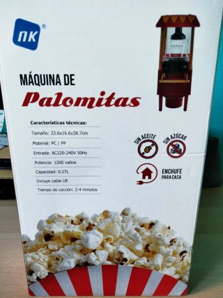 Máquina de Palomitas Estilo Vintage