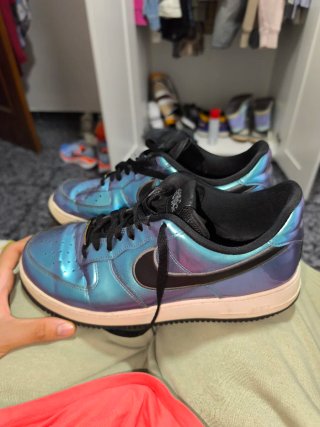 Nike Air Force 1 Iridescent Azul Púrpura