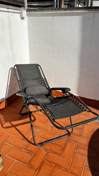 Sillón reclinable exterior gravedad cero