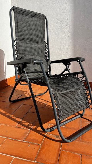 Sillón reclinable exterior gravedad cero