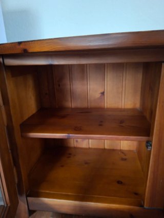 Mueble TV / Aparador Madera y Cristal