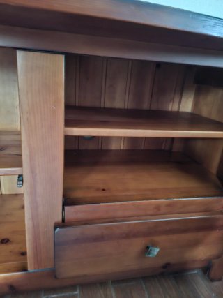 Mueble TV / Aparador Madera y Cristal