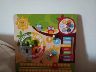 Calendario Educativo Infantil Madera