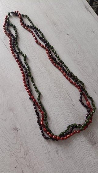 Collar 3 hilos de semillas naturales