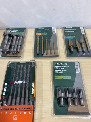 Lote 5 sets brocas Parkside madera/metal