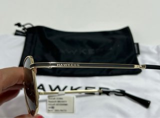 Gafas de sol Hawkers Signal doradas negras nuevas