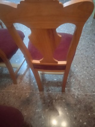 Conjunto 6 Sillas Madera Pino