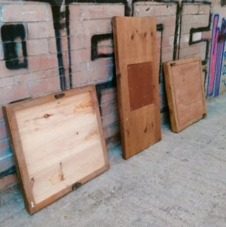 Bases de madera para mesas