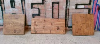 Bases de madera para mesas