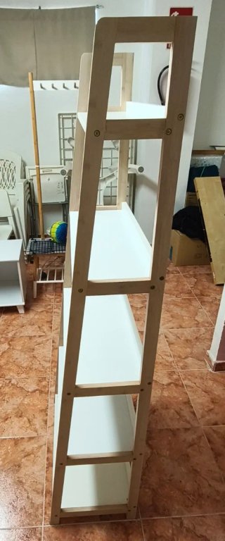 Estantería Escalera Blanca Madera