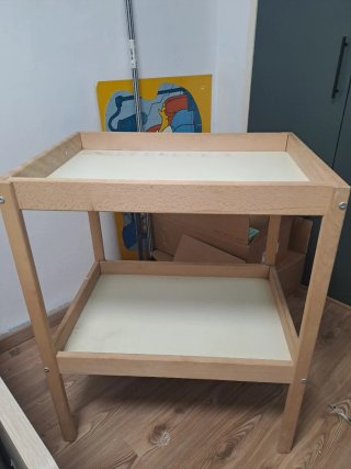 Cambiador bebé IKEA madera